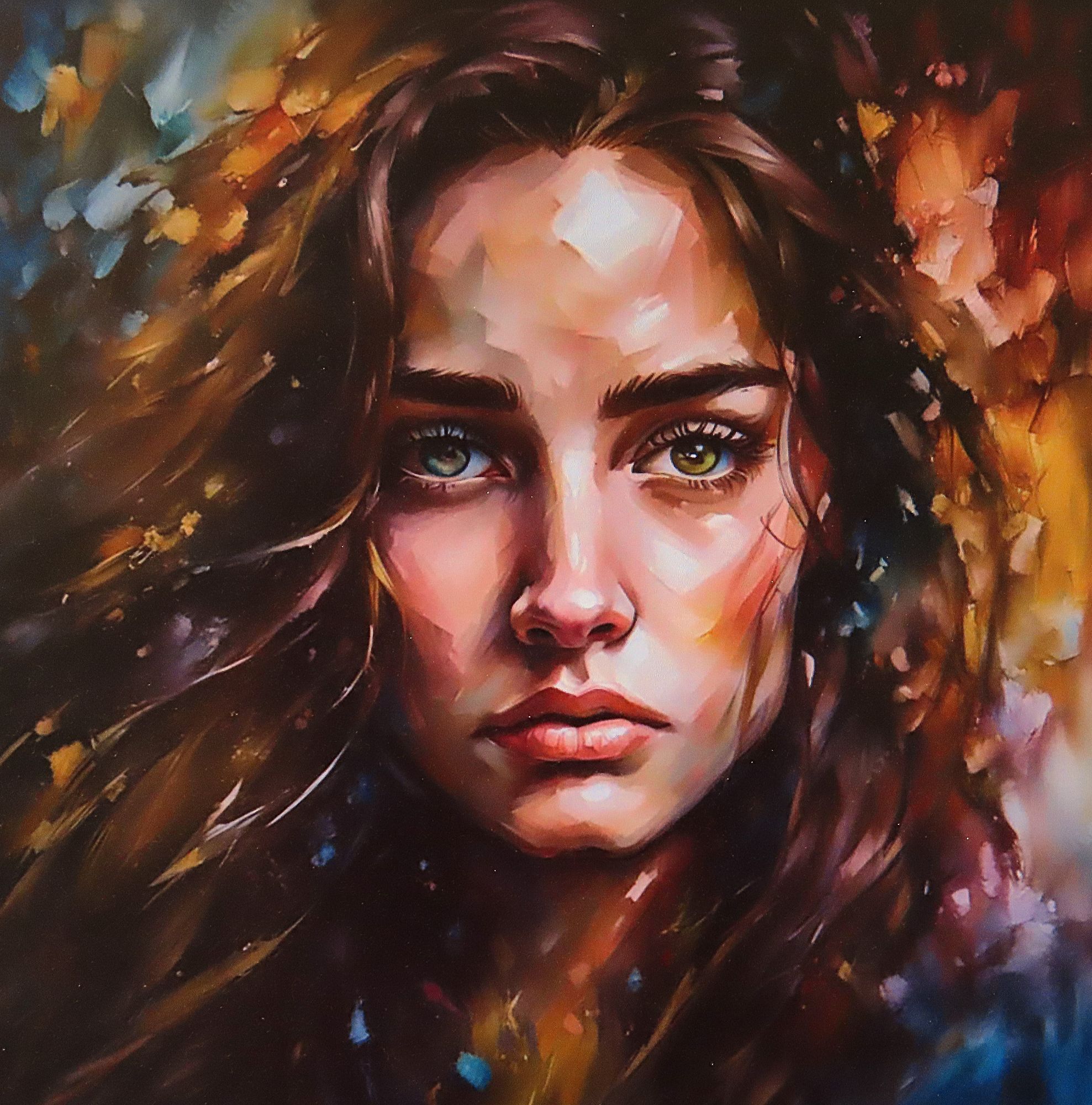 There are no ugle womans abstract art complementary colors fine details abstract vector fractal, wave function, Zentangle, 3d shading head a...