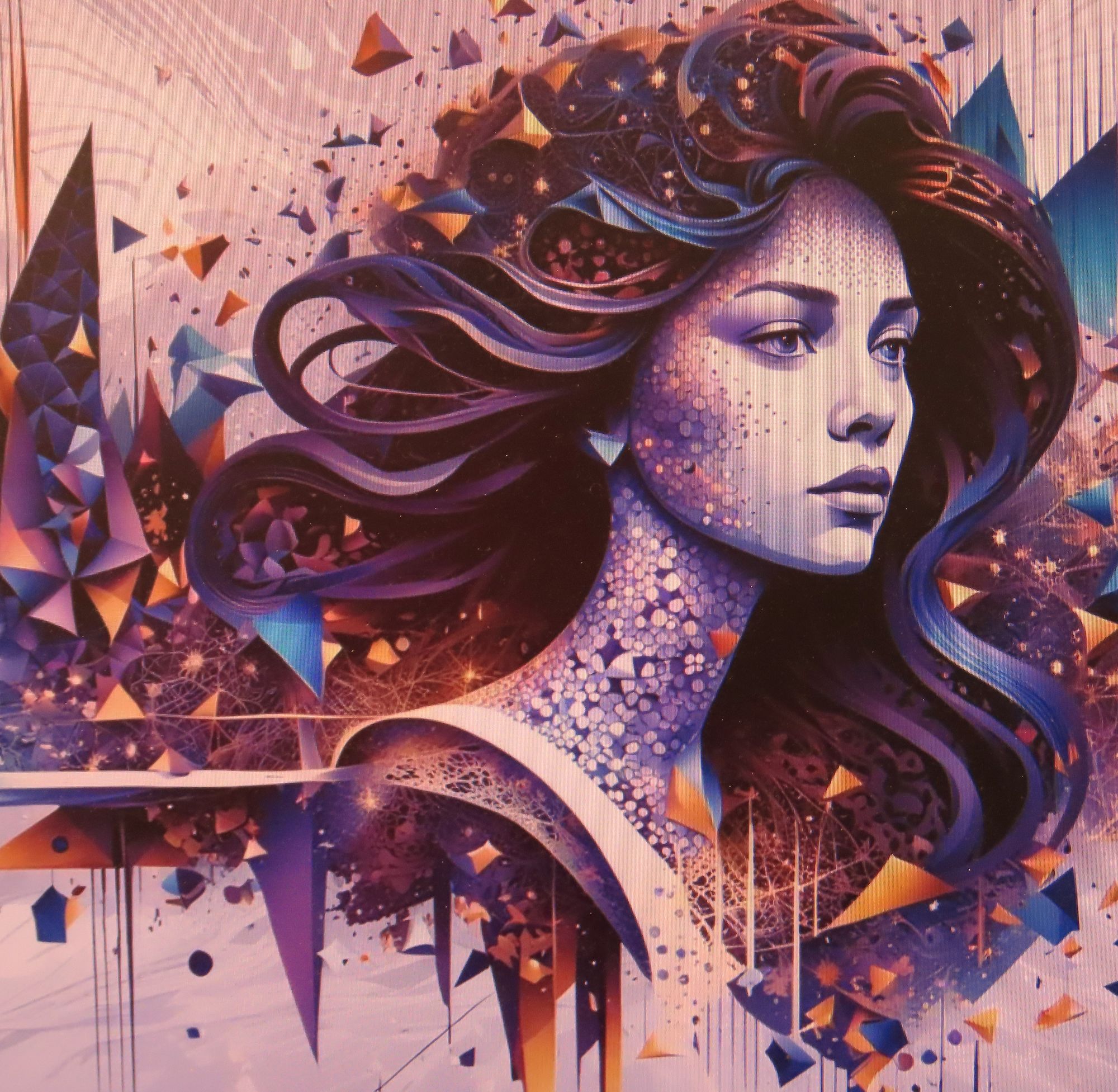 The waves are very high but surfer is not afraid