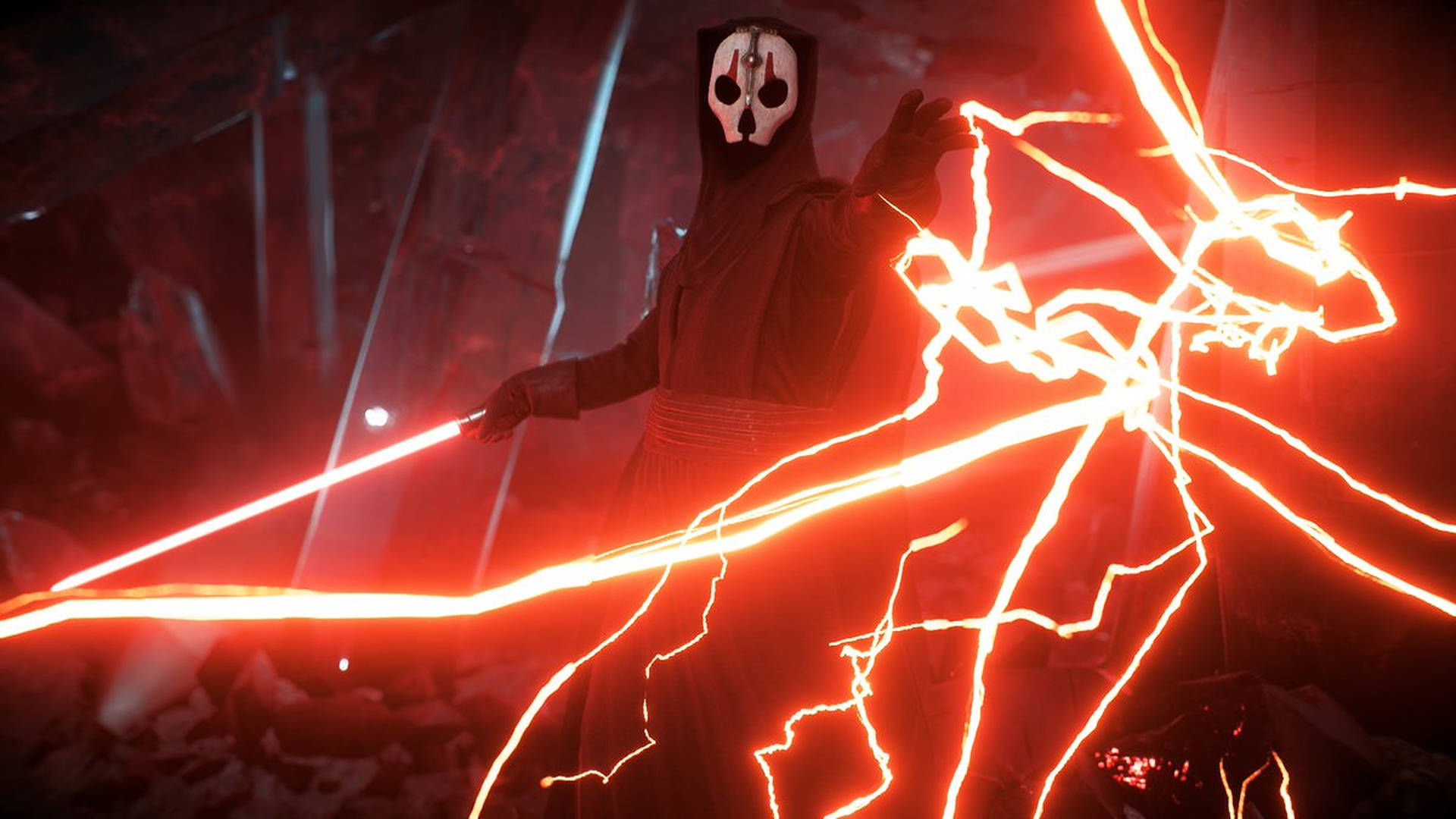 creepy sith using force lightning