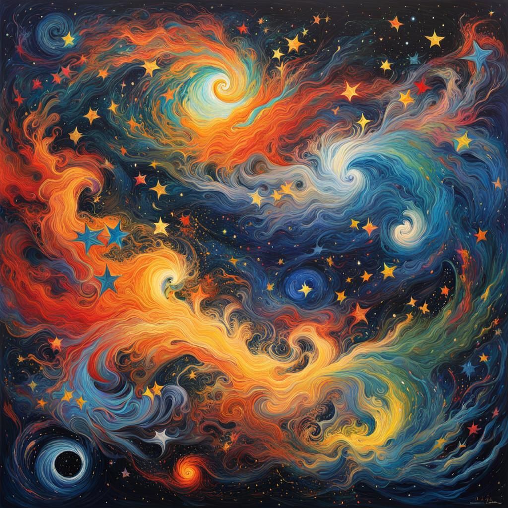 Ornaments in the night sky