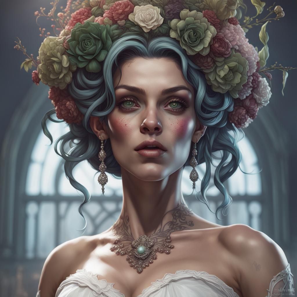 Voodoo wonderland scar blonde AI Generated Artwork NightCafe Creator