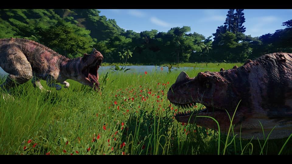 Ceratosaurus Dinosaurs, competing for Alpha.