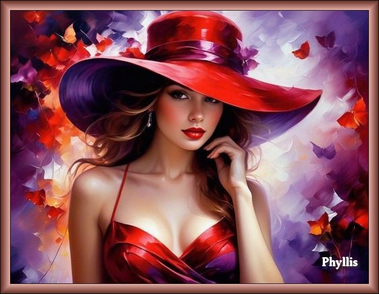 La femme au chapeau rouge. 
