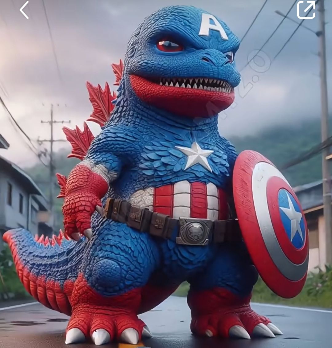 A powerful and detailed cartoon-style gorilla character standing confidently at the anymous three, dressed as ironman. The character has a s...