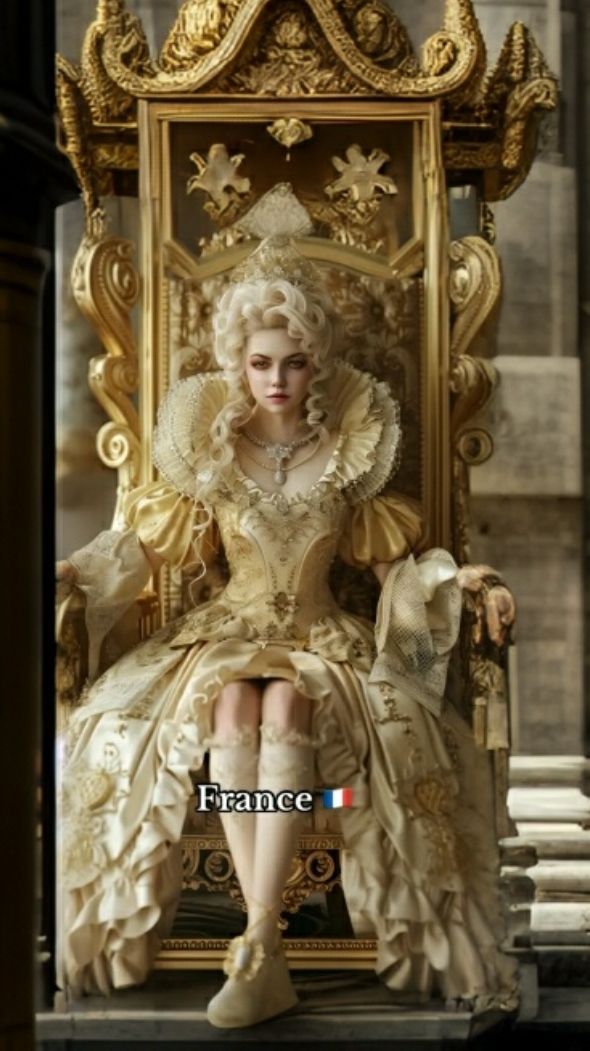 blonde emma watson in a throne