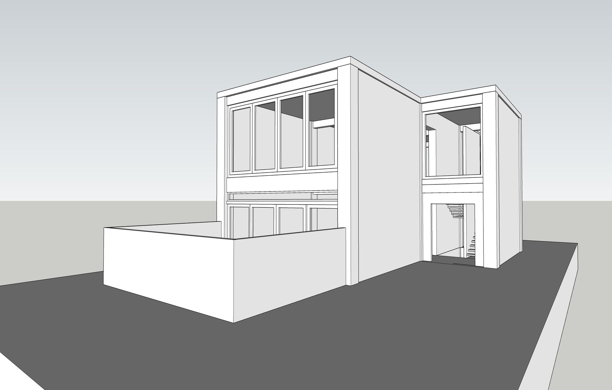 A brutalist modern house design