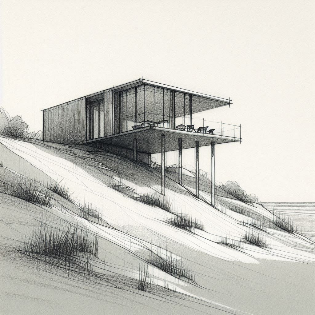 Game world beach house