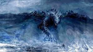 the blue dark dragon