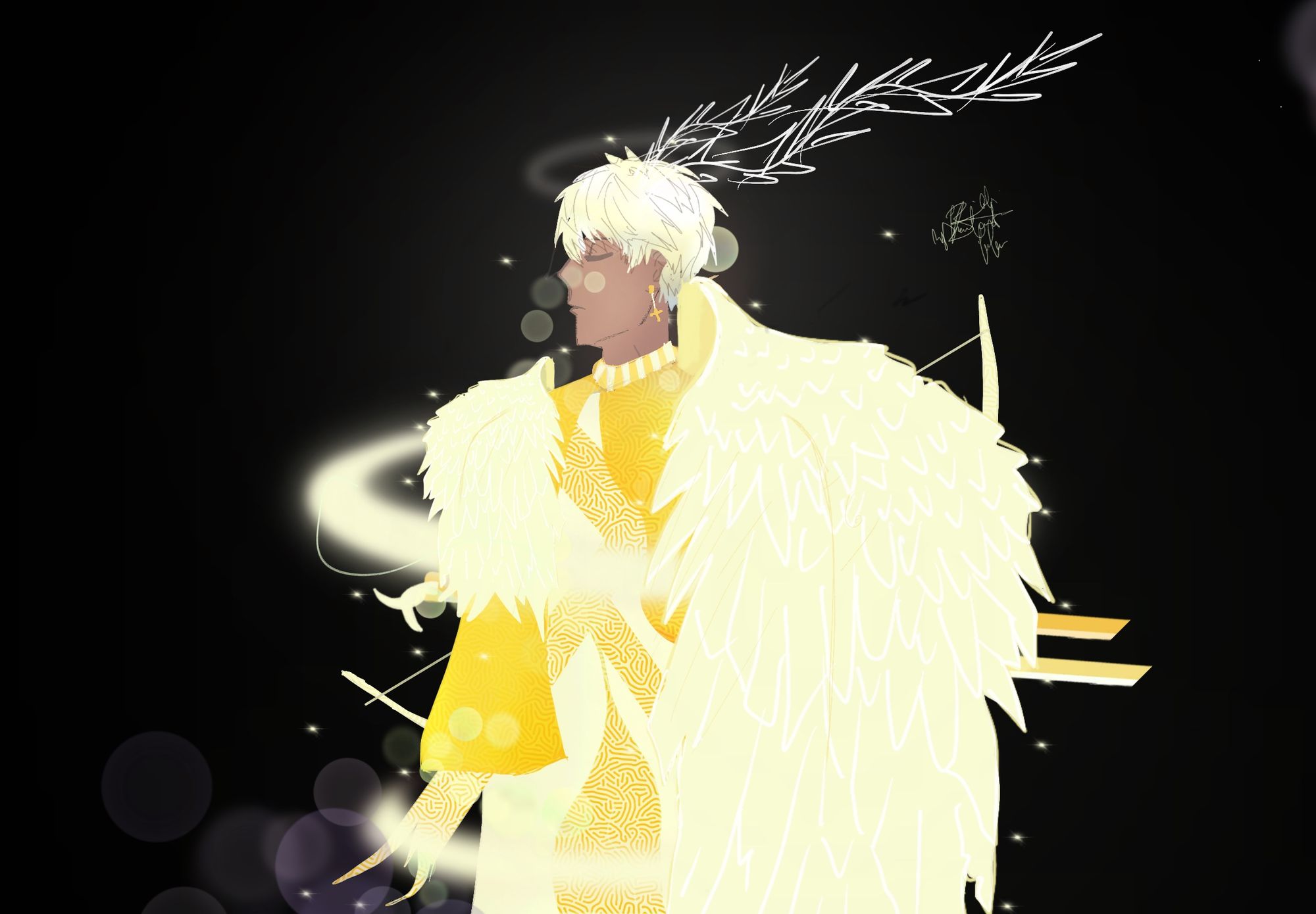 Give it more depth with wings in the clouds