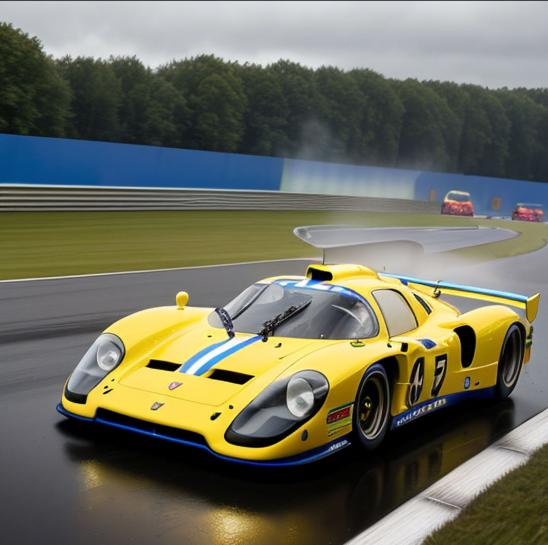 Porsche 917 at Le Mans..