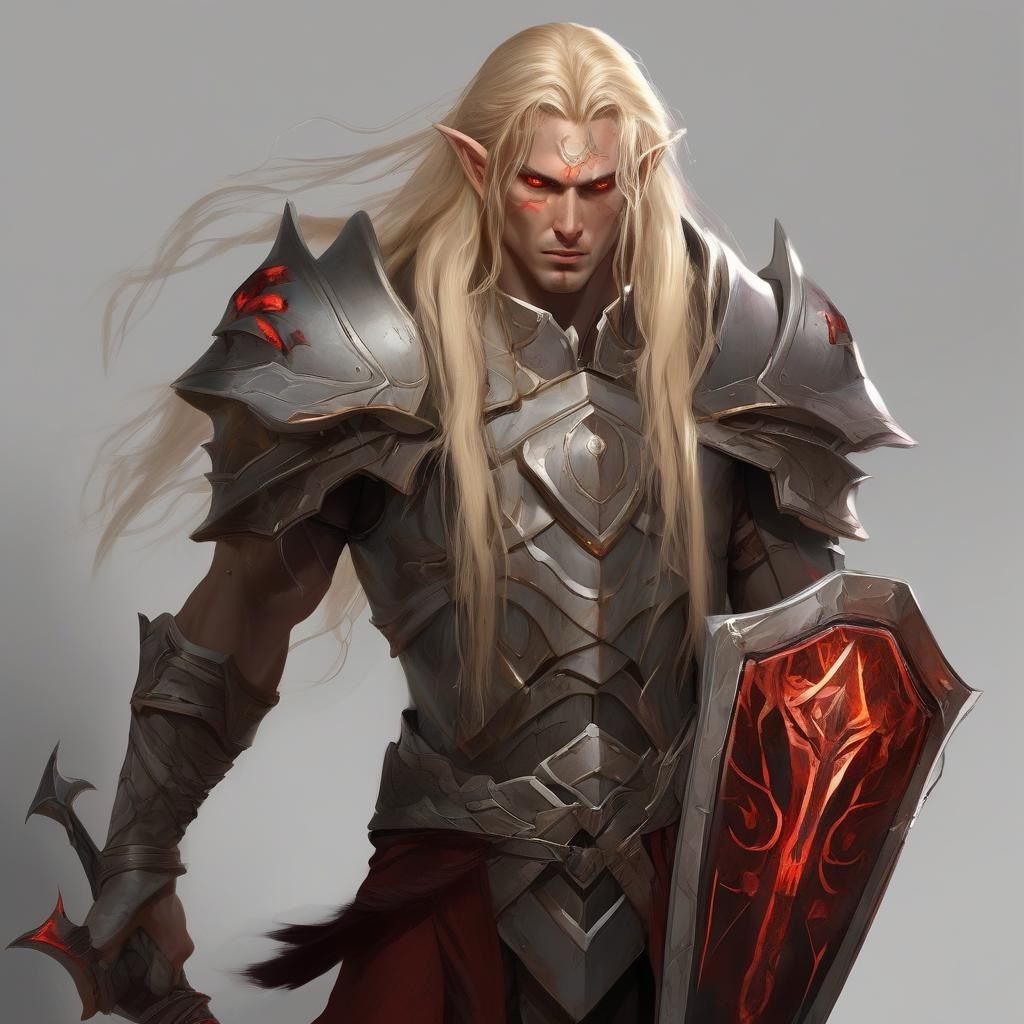 Angry Warrior on the beach