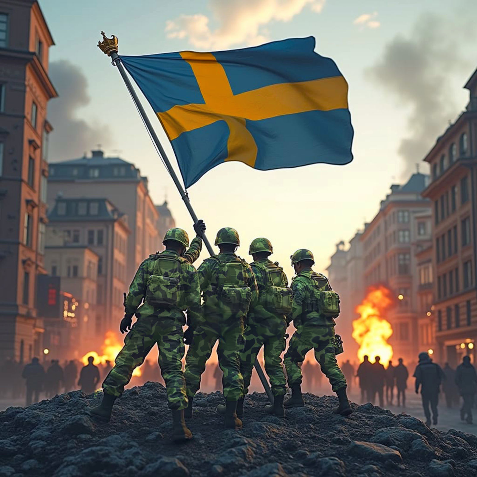 "Sverige, Sverige fosterland" Canvas