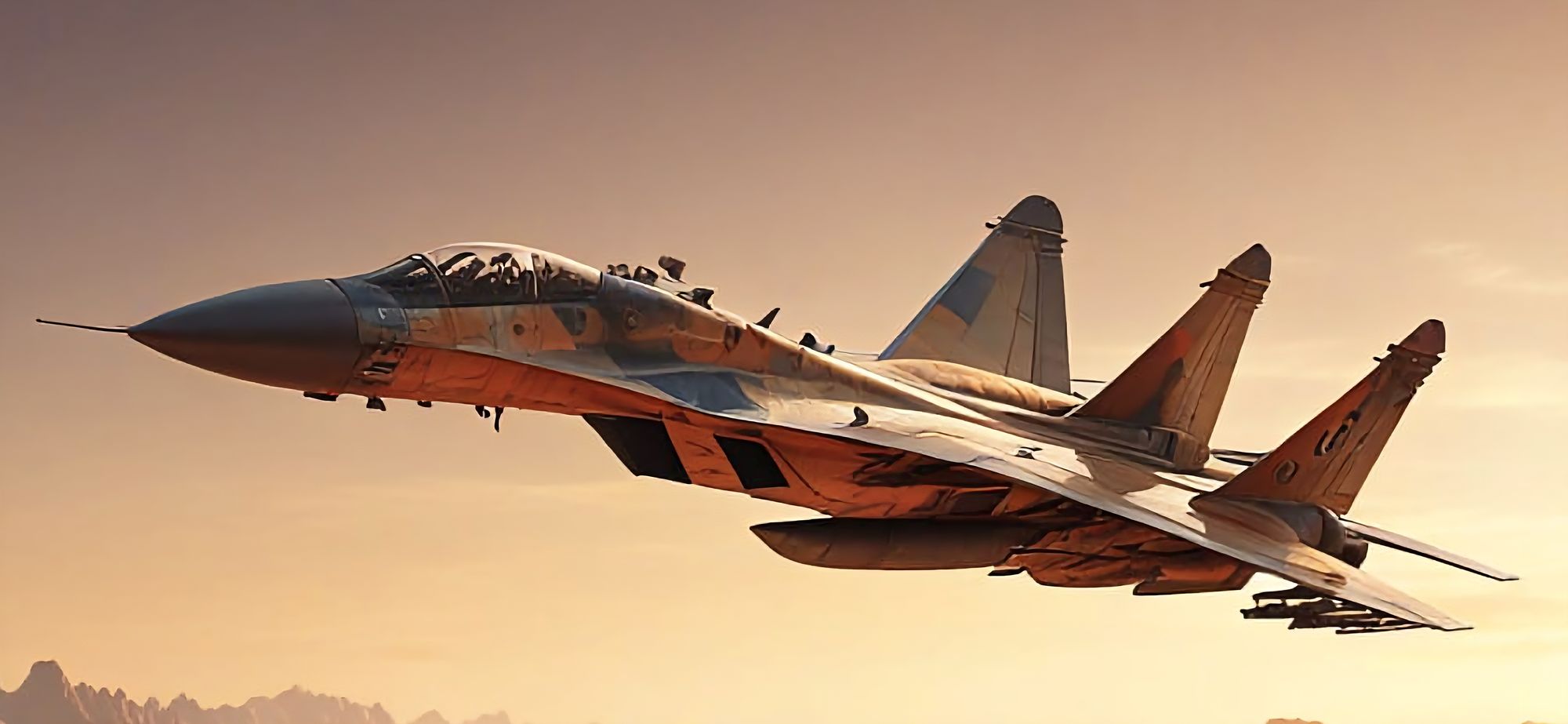 <lora:Detailed realism:1.0> <lora:Exquisite Flux:1.0> Russian SU-27 Fighter Jet flying on Mars. Giant mountains in the background.