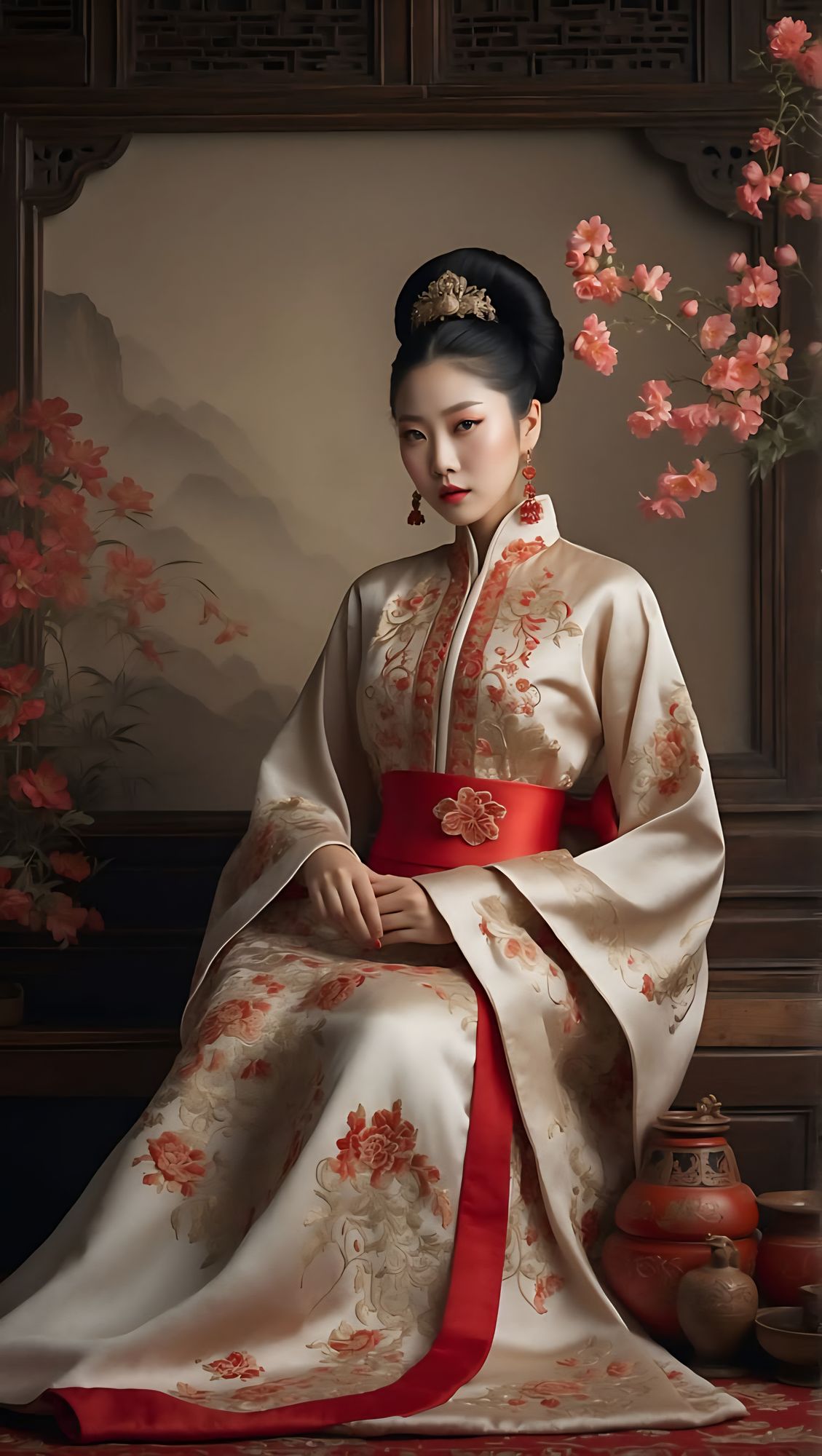 <lora:Detailed realism:1.0> <lora:Exquisite Flux:1.0> <lora:Sauvanne:1.0> Portrait of Sauvanne, a beautiful Caucasian woman, dressed in an e...