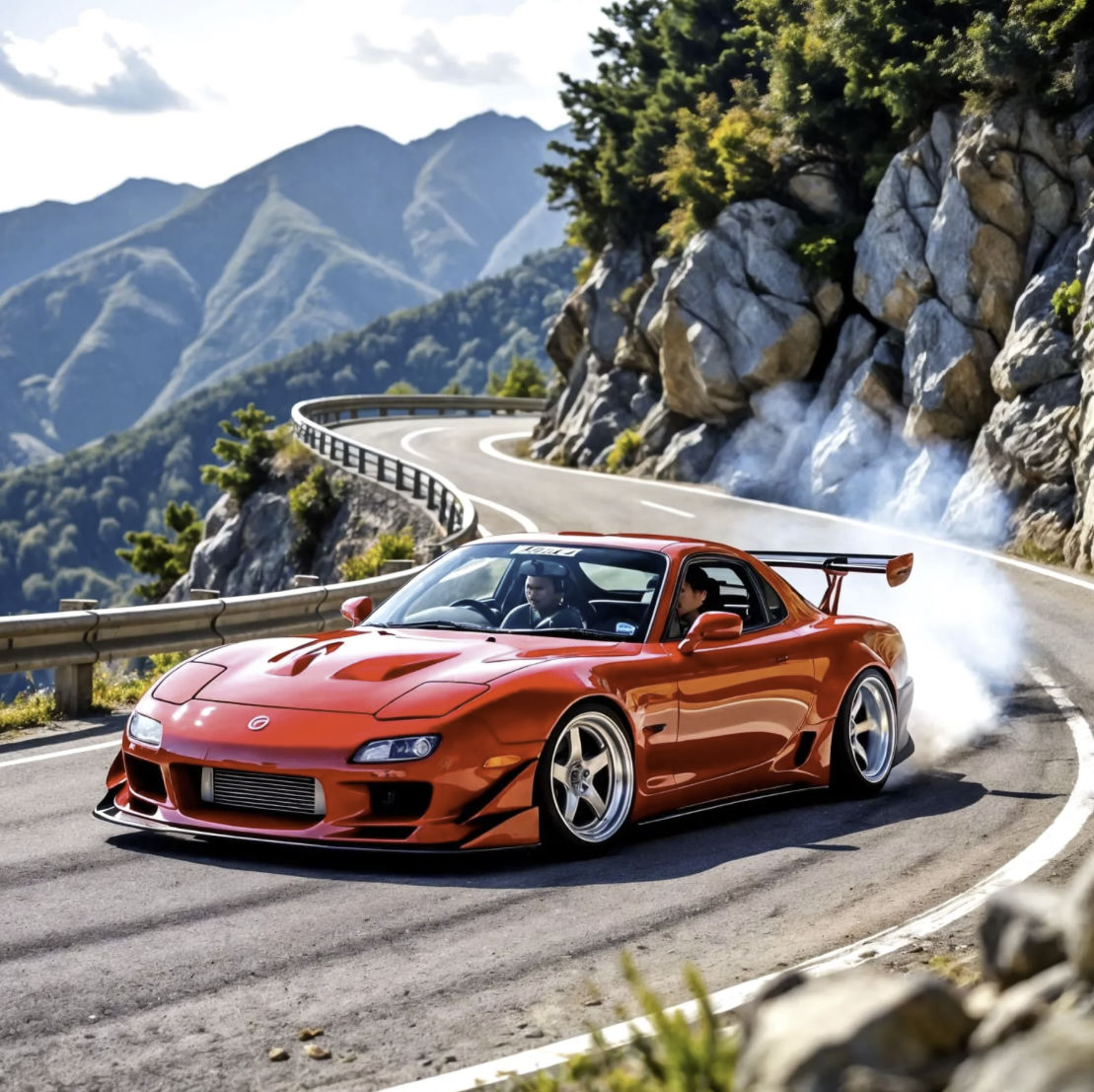 Smoking - Mazda RX-7 JDM
