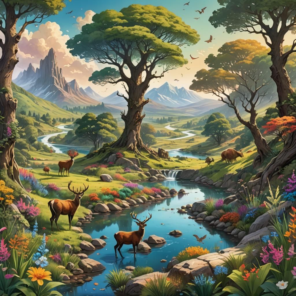 A spiritual sanctuary, the valley is a vibrant tapestry of life. Colorful flora and fauna create a breathtaking landscape. From deer to inse...