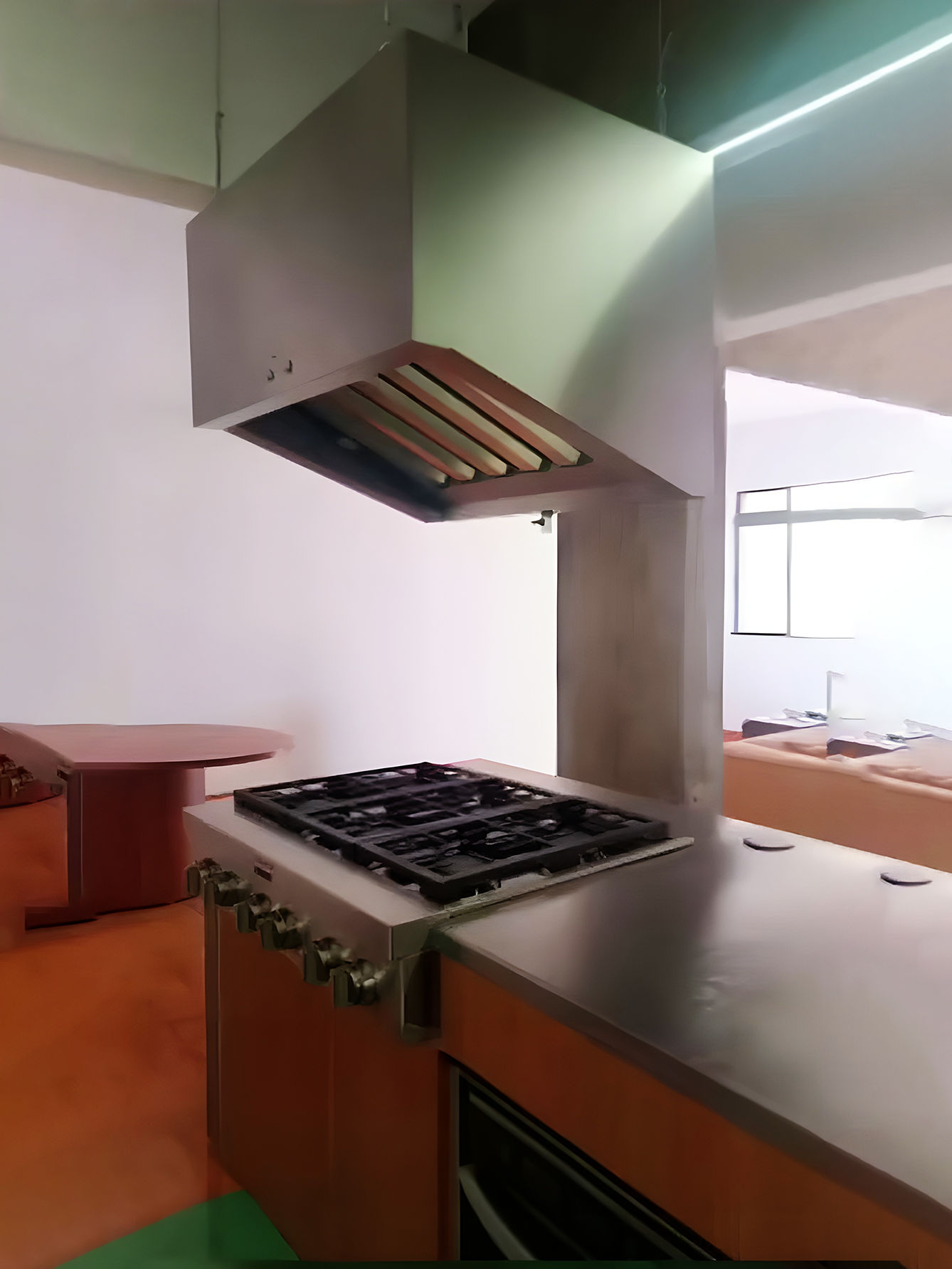 Camera orbitando em volta do do fogão