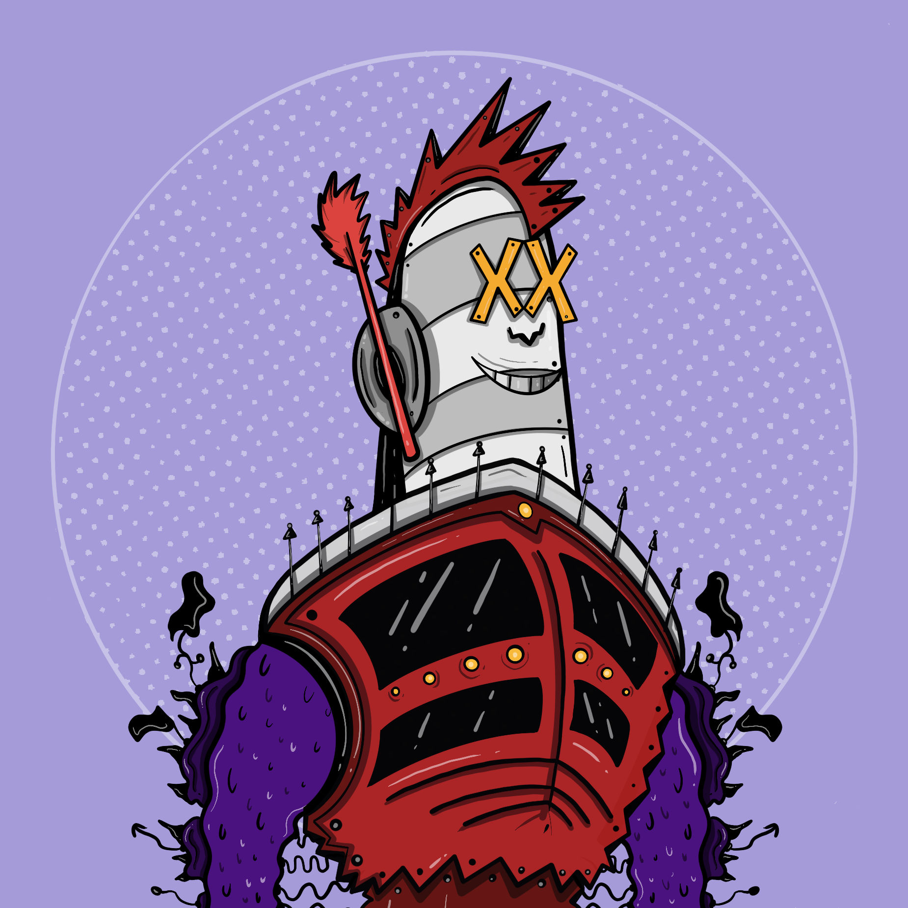 holding flag with bunnies background