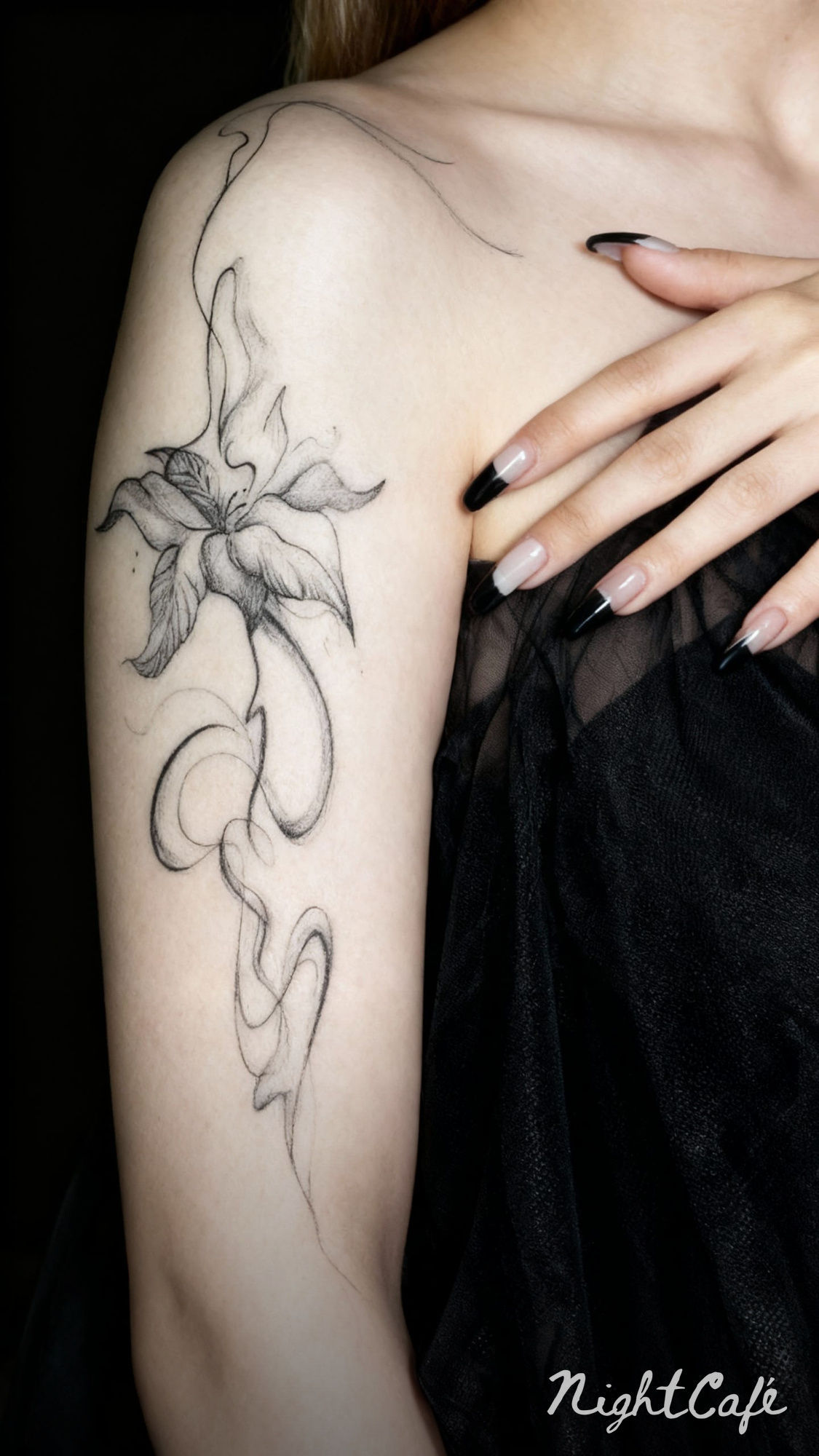 перенеси этот эскиз на обычный белый фон (лист бумаги ) или просто всё закрась в белый кроме самого цветка (эскиза)  - Start Image 1