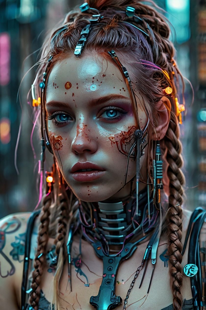 A grittily enchanting cyber nymph