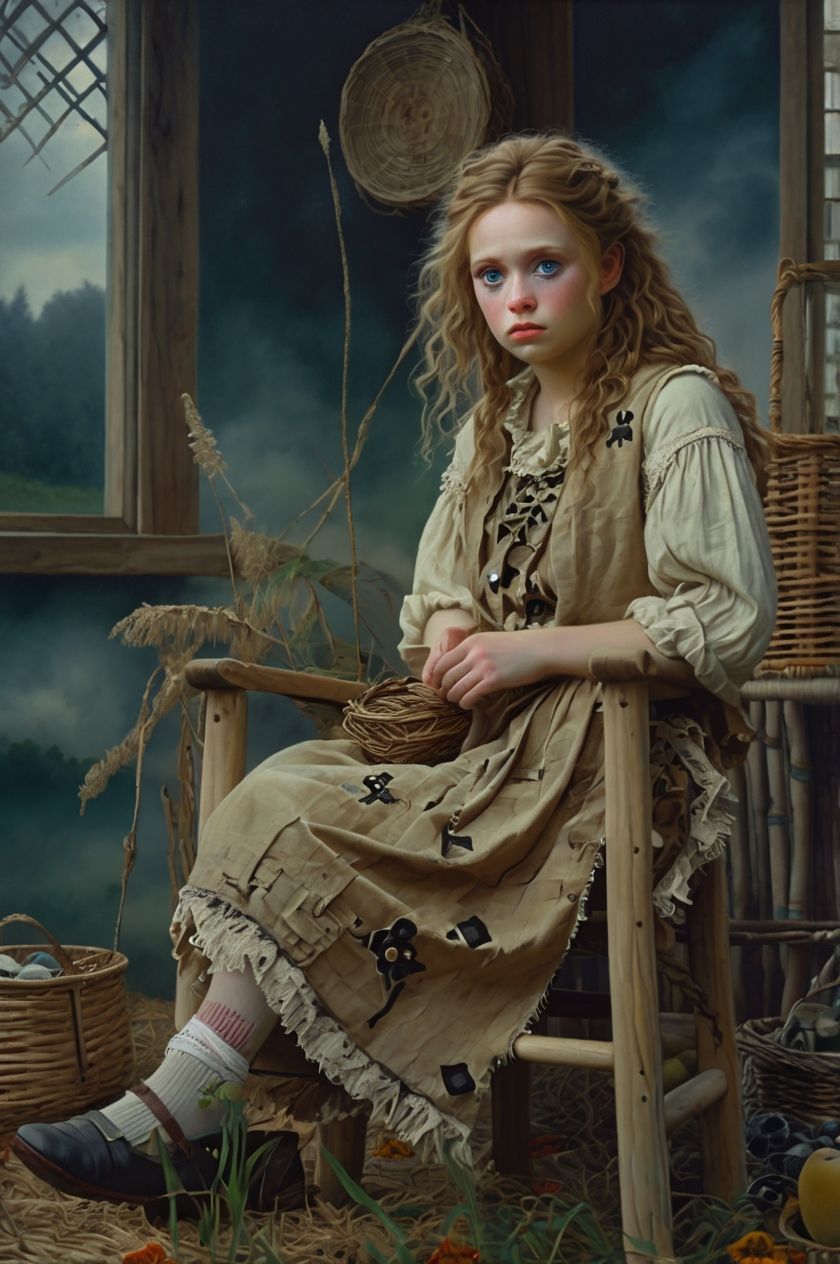 A young woman with fair skin