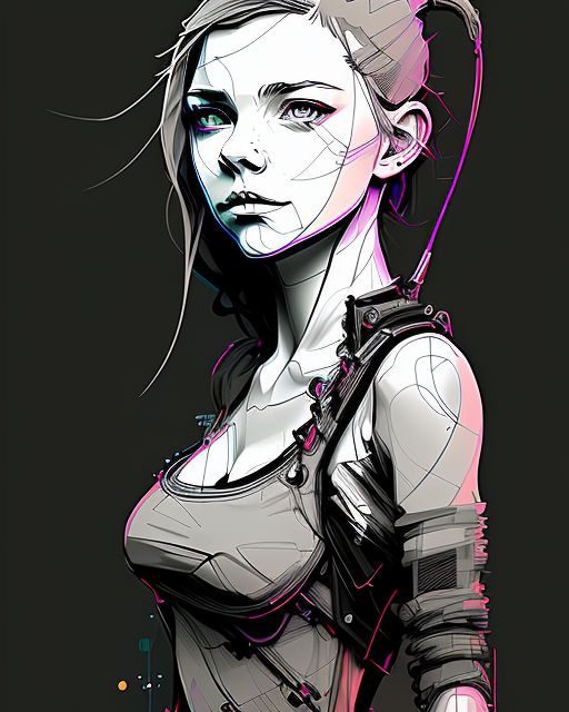 quick sketch in black pencil