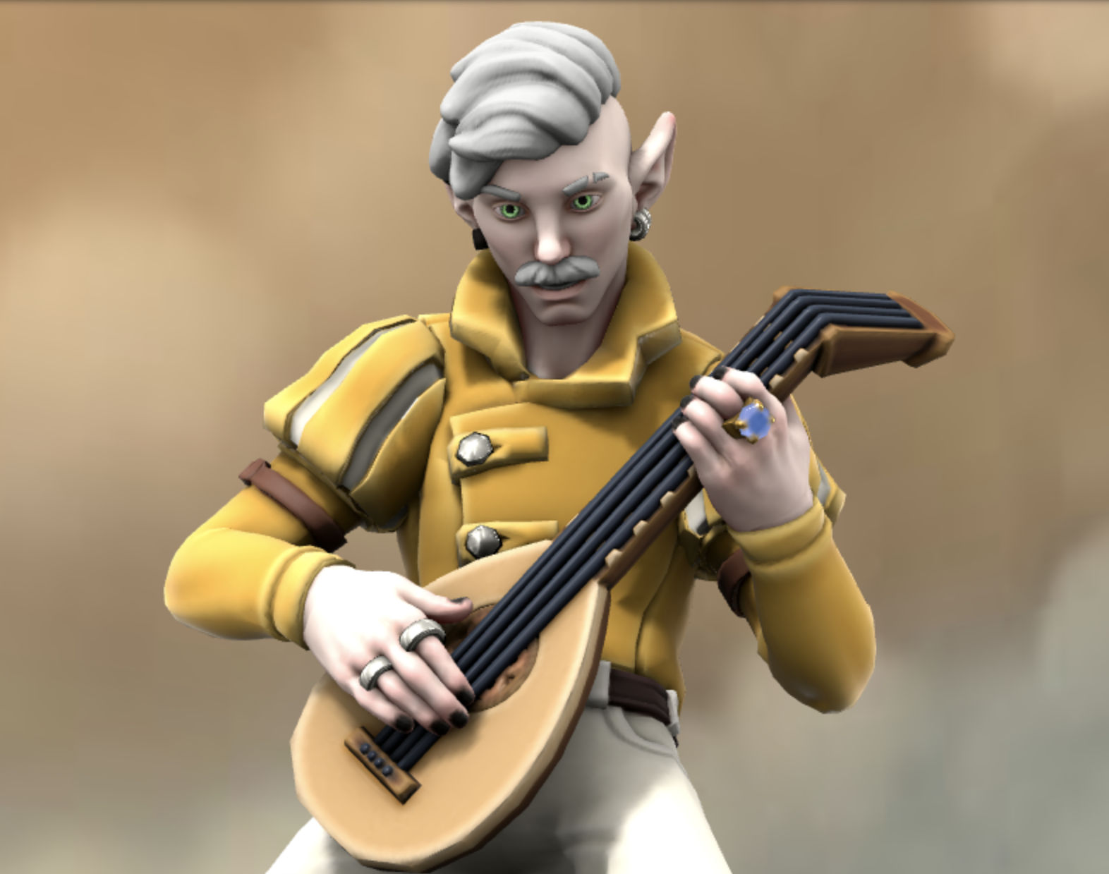 Male elf Bard
