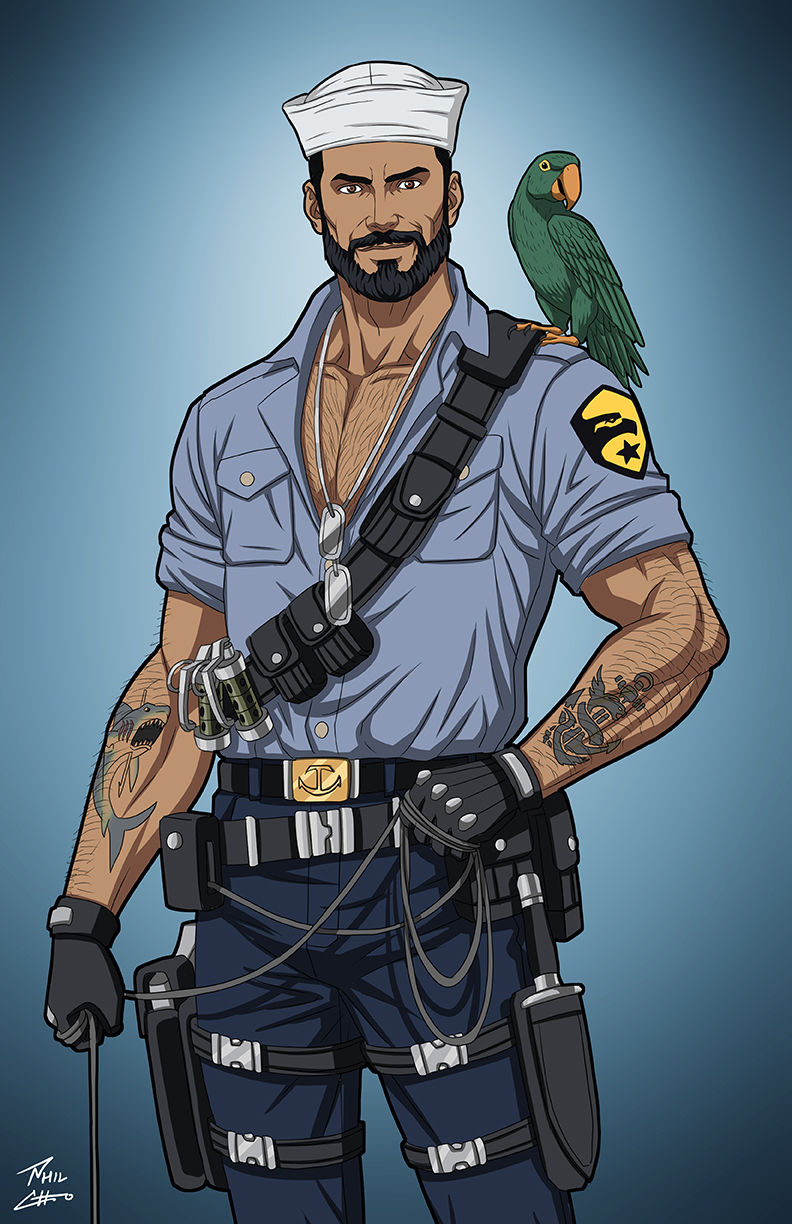 Karl Urban as the G.I.Joe member Shipwreck 