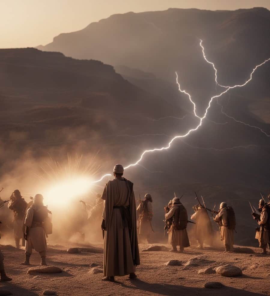 Lightning strikes soldiers ( from https://telegra.ph/Commentary-on-the-Book-of-Revelation-by-John-07-07 )