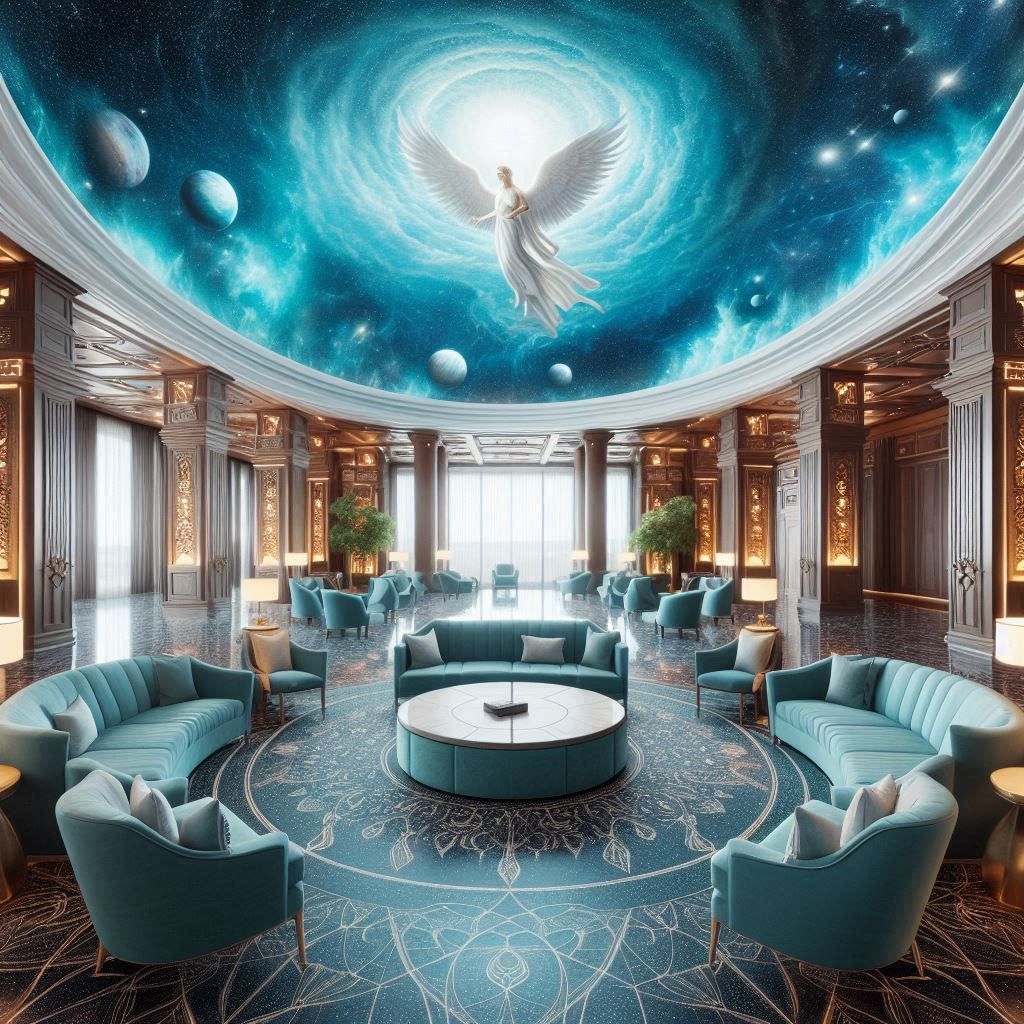 empty Ethereal celestial Corporate Mormon lounge