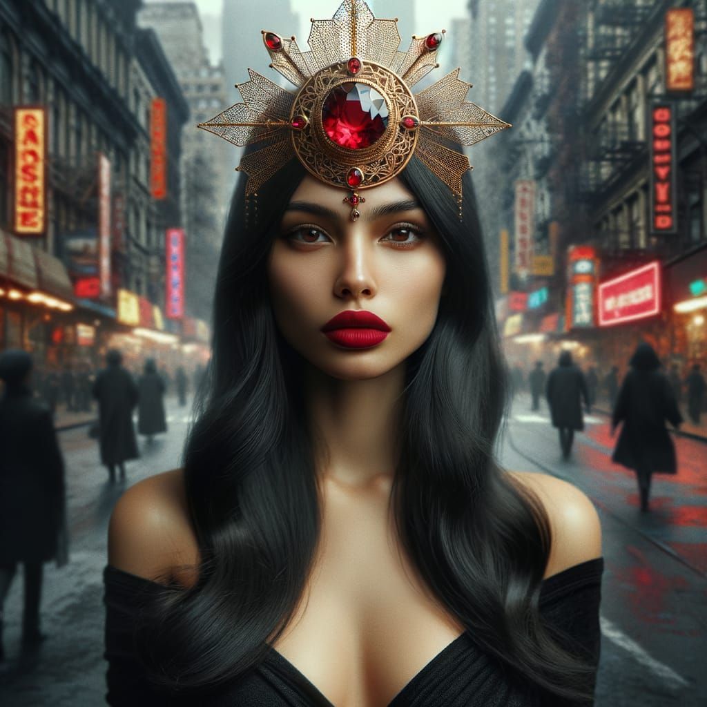 dark and mysterious.