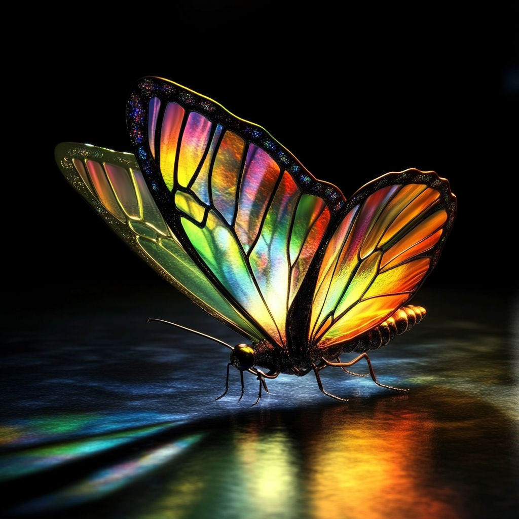 Stained glass butterfly

