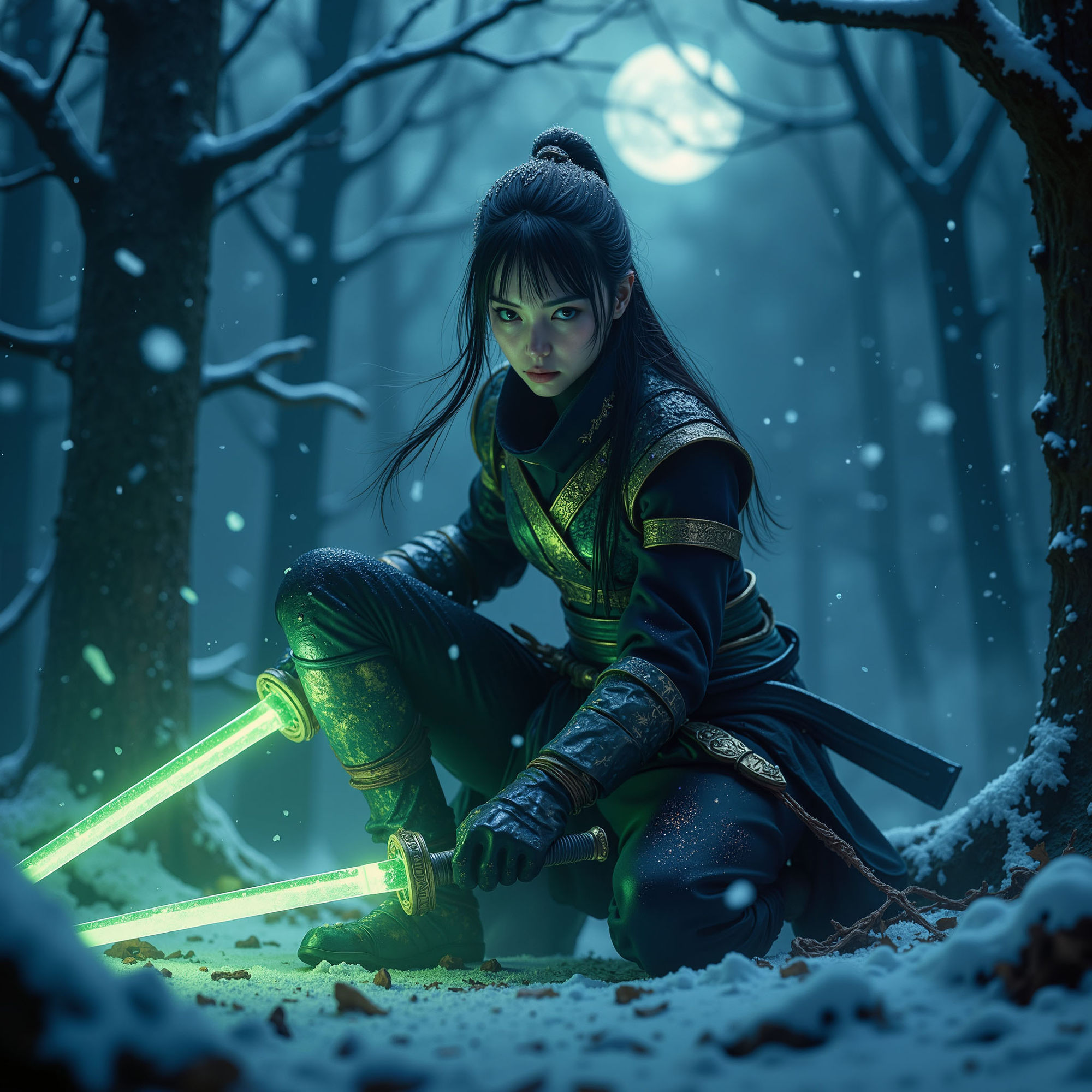 Ghost of the winter forest