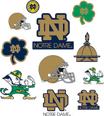 Ultra Intricately Technical Detailing It's Game Time at University of Notre Dame Fighting Irish Football, The Fighting Irish Mascot Pumping...