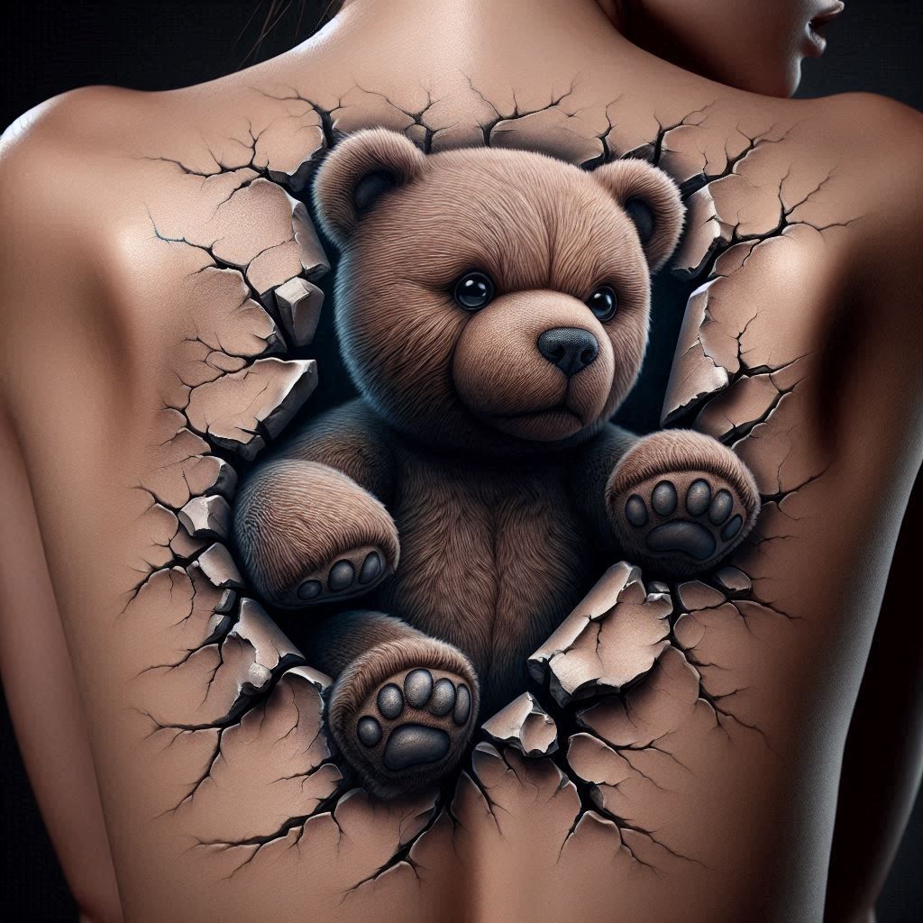 Teddy Bear Tattoo Comes to Life