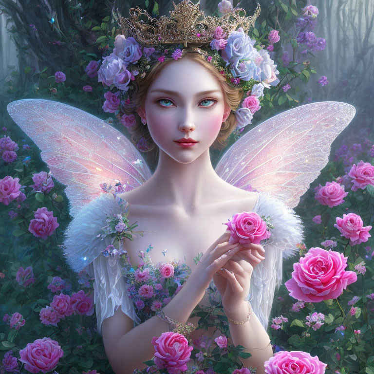 Insanely detailed fantasy and whimsical painting of a CUTE, ADORABLE