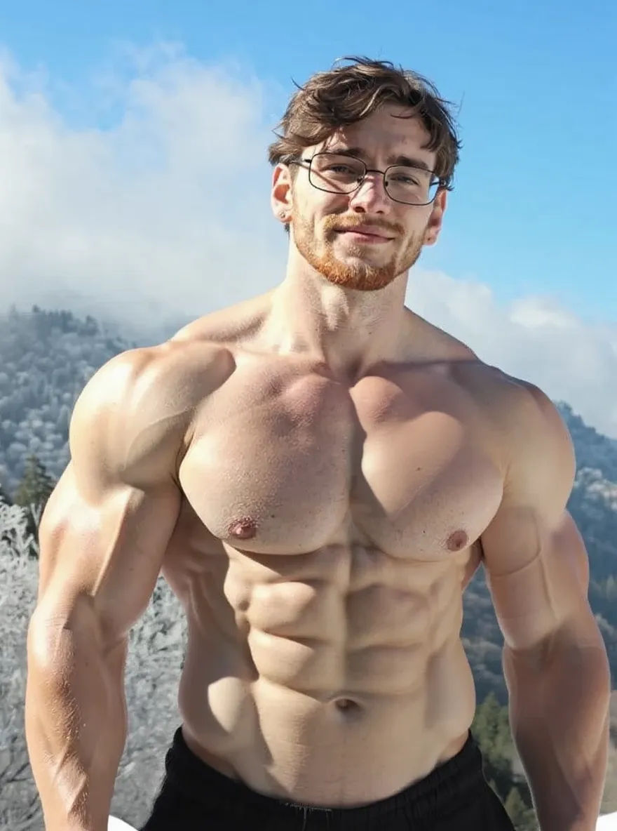 a photo of a man with defined six-pack abs and muscular arms - Start Image 1