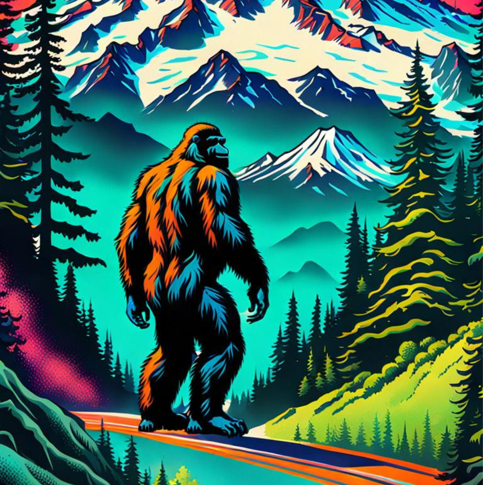 a big foot holding a diamond