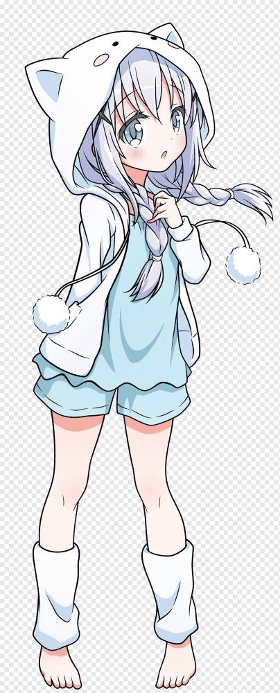 cute chibi anime girl matt detailed fine lines intricate 8k HD anime full background forest