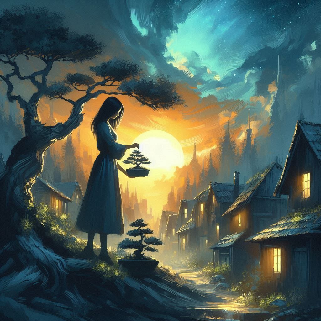 Hope is a bonsai tree, prune it, nourish it, love it and keep it alive. <lora:Dreamy Enchantment:1.0> #AIart #Bonsai #DALLE3 Dans la rue une...