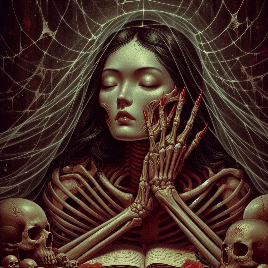 Memento mori la obra d’Emil Melmoth penumbria, en 1972, peinture à l’huile d’Emil Melmoth #illustratione #surrealista #macabro #horror #dark #dark beauty_