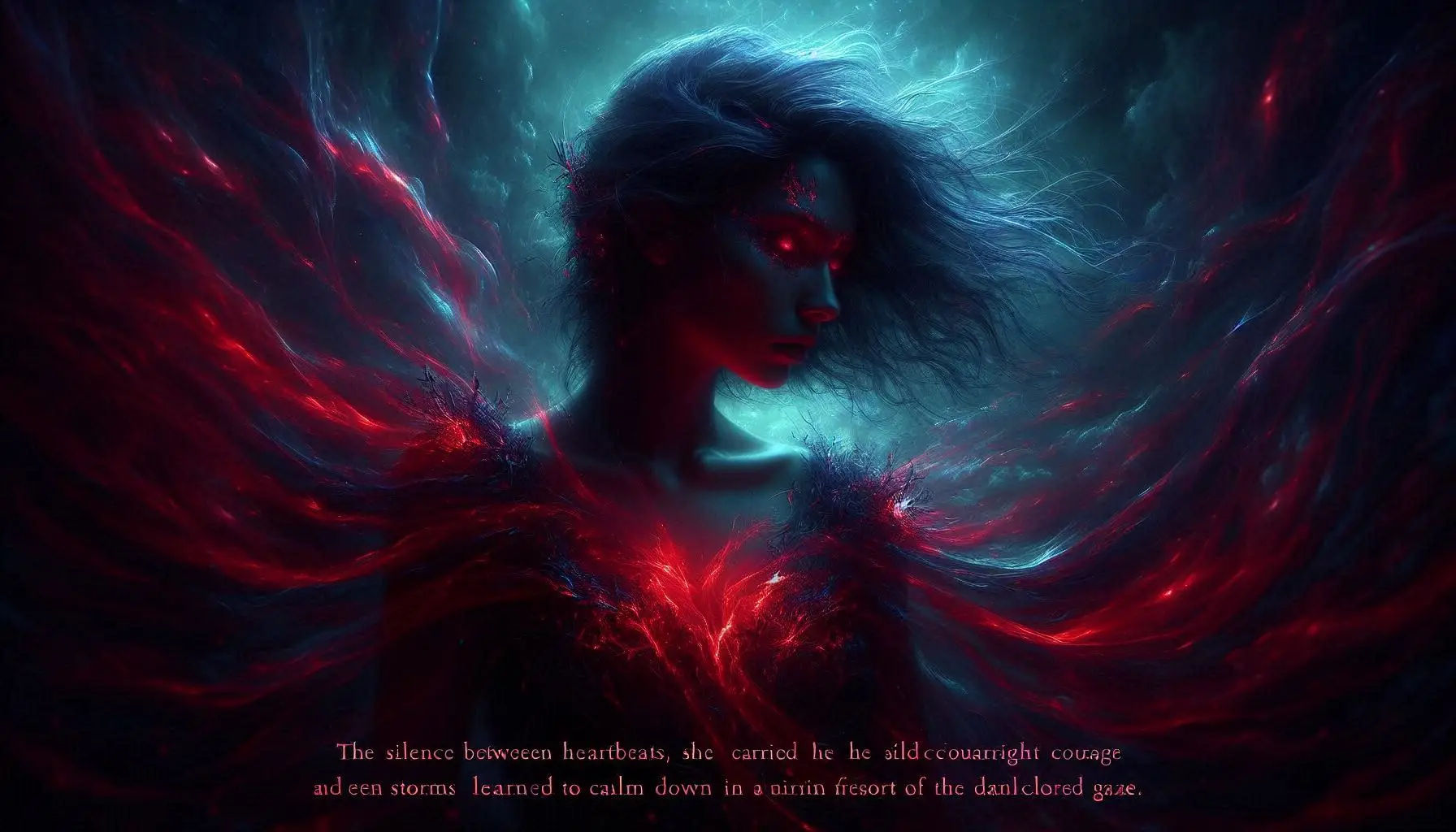 Woman_Silence en écarlate entre les battements de cœur_32..