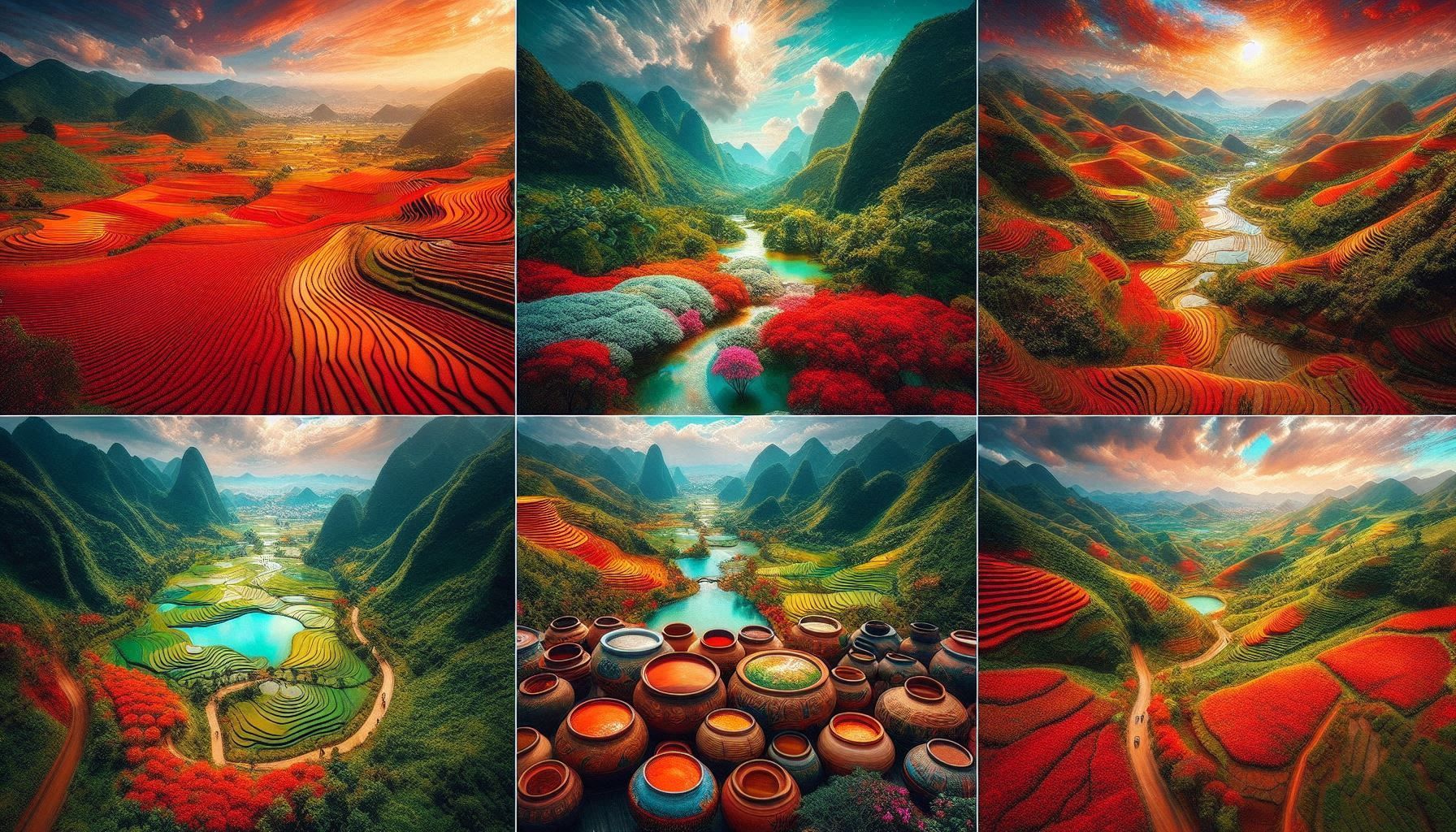 Vietnam_Champs d’encens rouge ardent, des plantations de thé vert émeraude_033