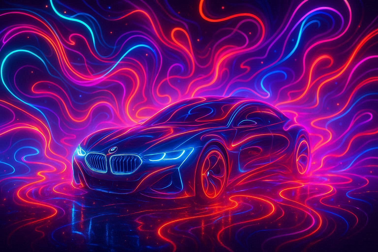 Auto_The Car of the Future in a Dance of Light and Rhythm of Neon_023