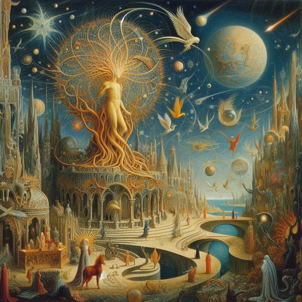 Astro Errante, Remedios Varo, 1961, oil on masonite  As seen in The Art of Fantasy  All that is Unreal  #the art of fantasy #remedios varo_