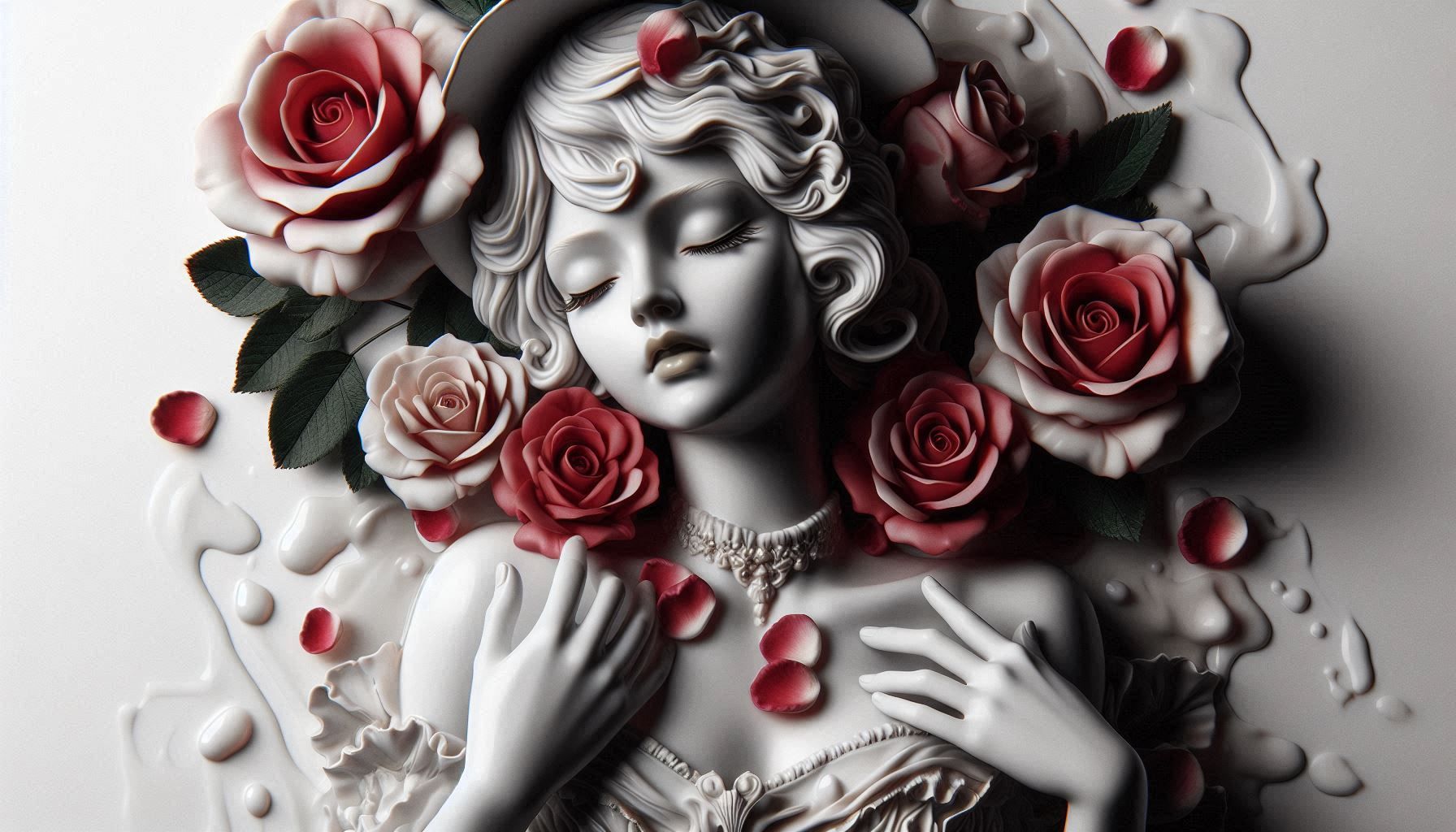 Arts_Poupée Porcelain Between Roses_027