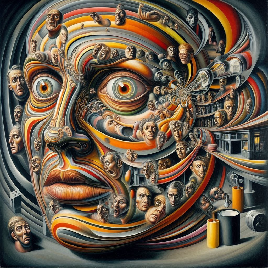 Gerhard Richter (German, 1932),  Schattenbild, en 1968, Oil on canvas, 275 x 275 cm #surrealiste   #polymorphe #figuratif  #abstrait #peintureabstraite_