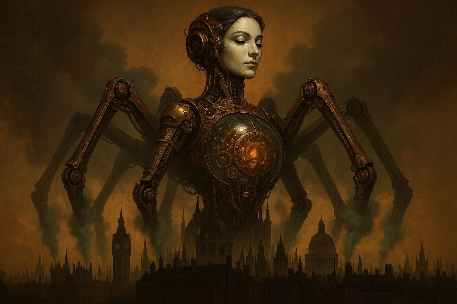 Steampunk_Une gigantesque machine de guerre steampunk_024