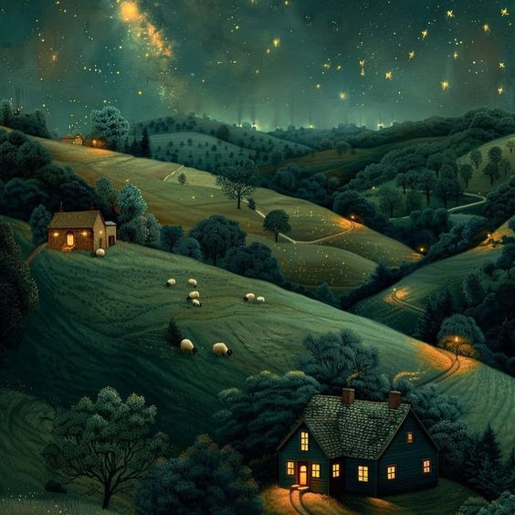 <lora:naive art:1.0> Rural landscape . two drunk ortodox priests. . In the background, there are Bulgarian Revival-style houses







