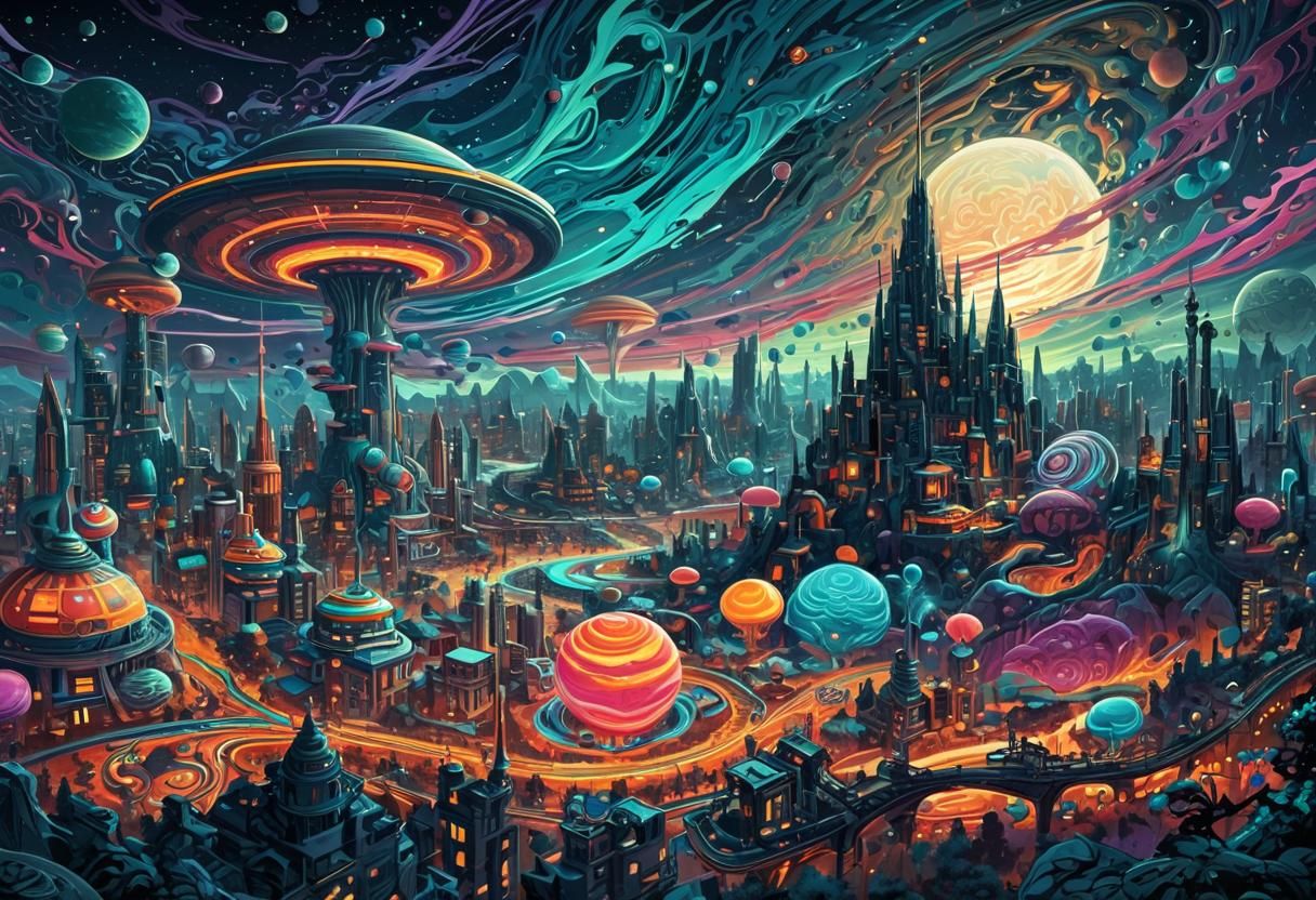 Surealistic Pluton.
Mark Brooks and Dan Mumford, comic book art, perfect, smooth abstract vector fractal, wave function, Zentangle, 3d shadi...